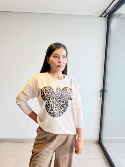 Sweater Minnie Leopard